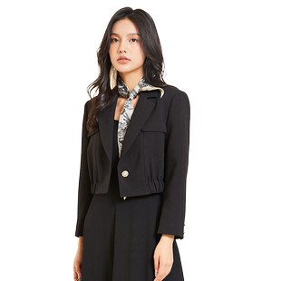 vilan/慧兰韩里韩气的外套女2025新款秋独特漂亮的初春小外套短款