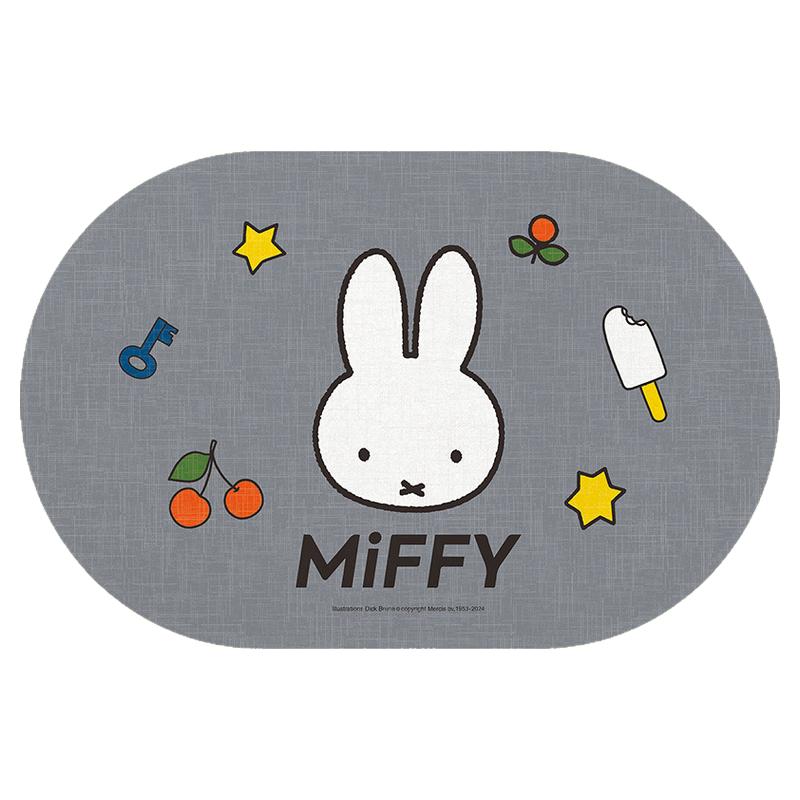 MIFFY米菲家用卡通防滑垫浴室地垫强吸水印花速干脚垫加厚橡胶底
