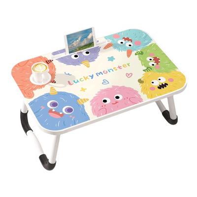 可爱卡通床上小桌子儿童床上写字桌家用卧室稳固折叠桌笔记本电脑支架学生宿舍上铺懒人桌办公室多功能小桌