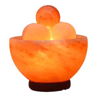 进口喜马拉雅盐灯聚宝盆led大号卧室天然水晶岩暧光灯长明灯礼品