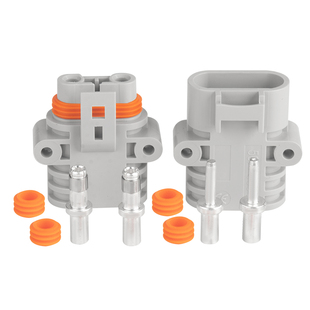 适配安德森驻车空调防水插头公母对接连接器充电12V24V大功率接头