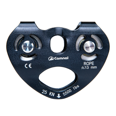 终身质保攀岩心形滑轮双轴承