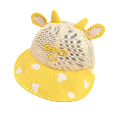 婴儿遮阳帽子夏季薄款男童女童全网鸭舌帽小童宝宝防晒透气渔夫帽