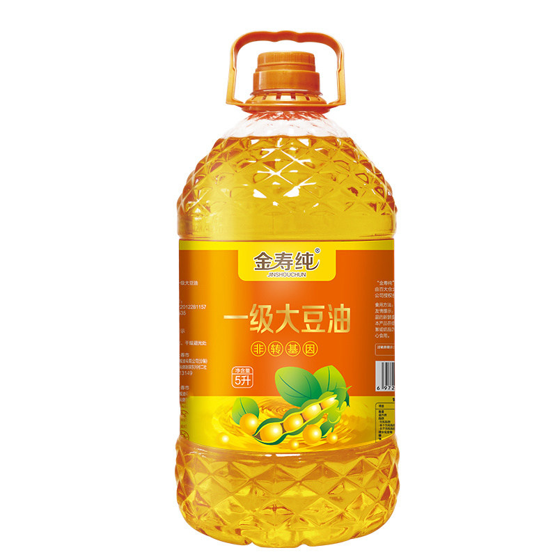 非转基因东北一级大豆油5升大桶家用豆油食用油商用烘焙色拉油5L
