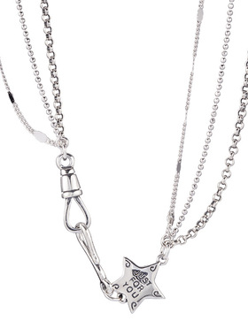 高级925纯银三层满天星链条