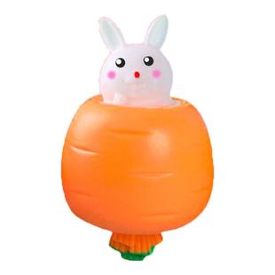 胡萝卜捏捏乐网红萝卜兔子挤压杯发泄解压神器吐刀乐整蛊减压玩具