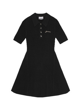 【甄选折扣】GANNI女装 修身logo字母舒适短裙子连衣裙 K2288099