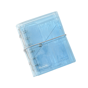 Planwith三折清透笔记本小本子活页本A7手账本日记高颜值记事本