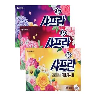 韩国进口LG舒福兰洗衣柔顺剂纸抽型汽车卫生间除臭留香香纸多用型