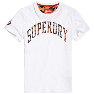 英国Superdry极度干燥新款男潮牌印花刺绣修身圆领短袖t恤现货