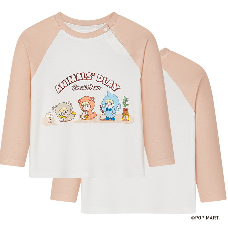 ibaby&泡泡玛特儿童长袖T恤男童秋装女童