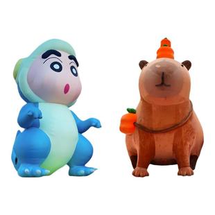 充气定制气模发光创意卡通人偶定做圣诞节马年吉祥物大型毛绒气膜