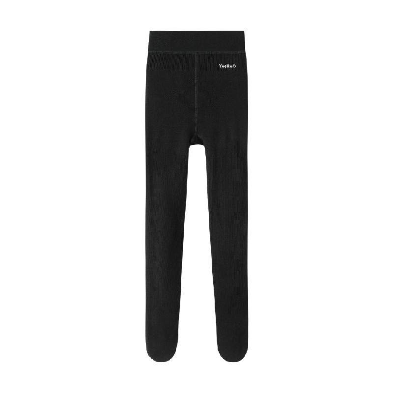 YEEHOO/英氏儿童袜子女童打底袜连裤袜秋冬季薄绒加厚一体织保暖