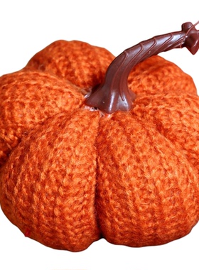 可爱柔软手工布艺南瓜装饰摆件