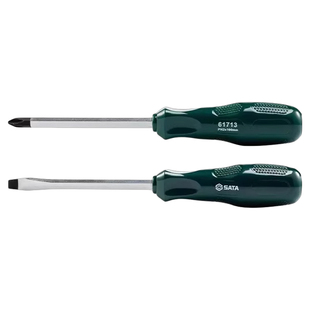 世达穿心一字十字螺丝刀工业级强磁改锥可敲击锤平口梅花起子工具