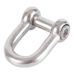 304 316不锈钢卸扣船用日式D形U型马蹄弓弧型内六角圆头保险卸扣