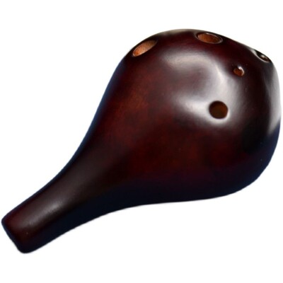 空鸣陶笛6孔初学教材中音ac调瓷