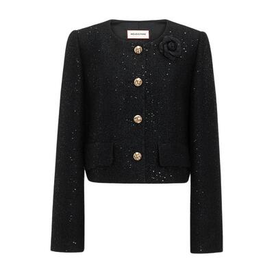 MOJO莫佐优雅山茶花小香风短外套