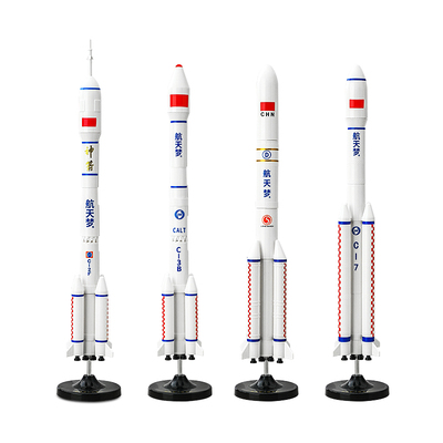 送礼优选！拼装长征五号火箭模型