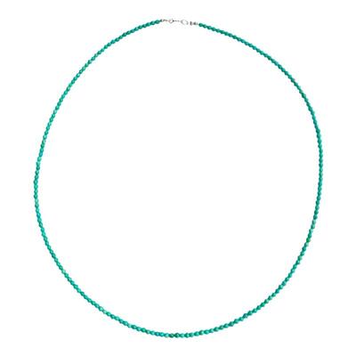 天然原矿绿松石项链简约锁骨链女