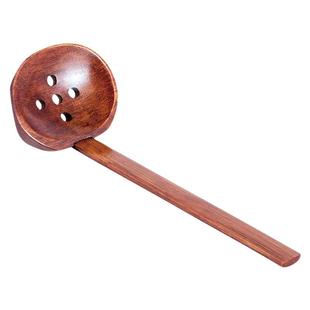 日式拉面木勺子大汤勺粥勺漏勺商家用木汤勺无漆长柄日本汤勺木质