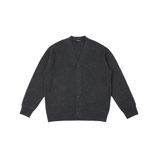 haonanhuang 高知感舒芙蕾休闲复古慵懒羊毛混纺毛织开衫外套