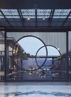 不锈钢园林屏风景观墙金属仿古景观凉亭亭子厂家不锈钢结构遮阳亭