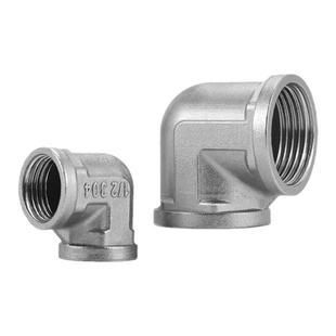 304不锈钢内外丝弯头双外丝90度直角连接水管水暖配件4分6寸1寸