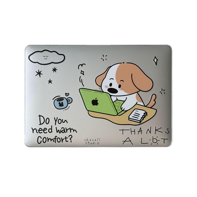 努力工作的小狗macbook保护壳软