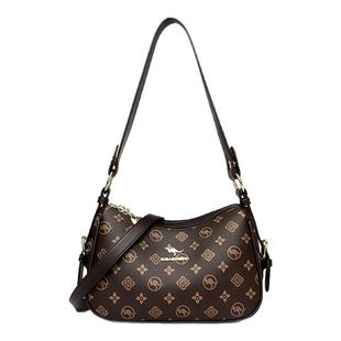 袋鼠品牌真皮女包2025新款高端大气中年单肩斜挎包送妈妈软皮小包