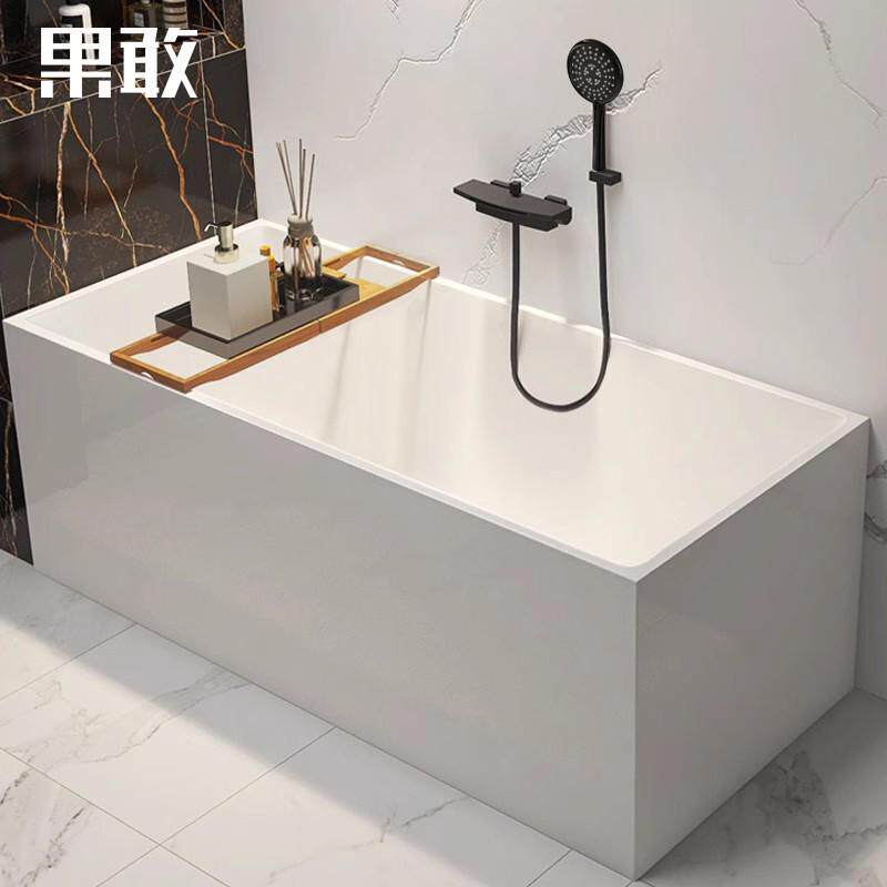果敢小户型薄边网红多051.家用小尺寸民宿1-1.7缸米浴缸方保温