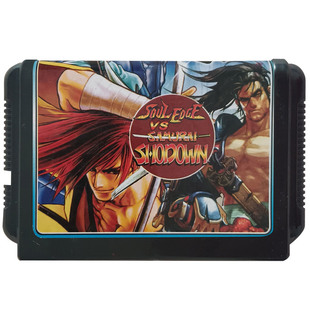 真侍魂世嘉卡MD16位黑卡带SEGA游戏世嘉游戏机卡游戏机卡对战游戏