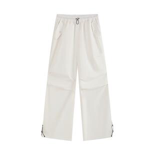 DEEP SEARCH户外防晒工装长裤女休闲宽松抽绳露营徒步速干伞兵裤