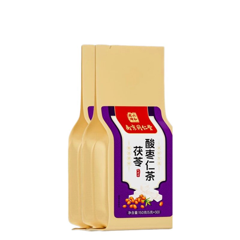 南京同仁堂茯苓酸枣仁百合茶税眠茶安神眠茶严重失调养生熬夜正品