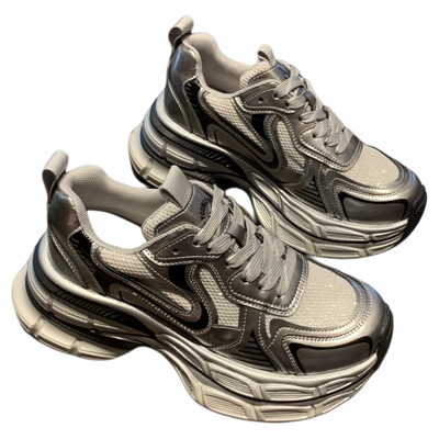 老爹鞋女新款百搭防滑厚底内增高