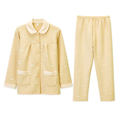 达尔丽女士夹层秋冬睡衣