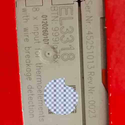 议价全新倍福BECKHOFF EL3318模块，8路热电偶输入，