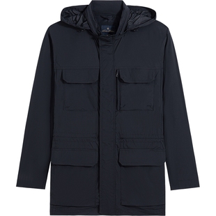 Brooks Brothers/布克兄弟男士秋冬款户外隐藏连帽工装外套