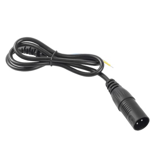 三芯卡侬座公母插座充电口配件锂电池电动电瓶车卡农充电器输出线