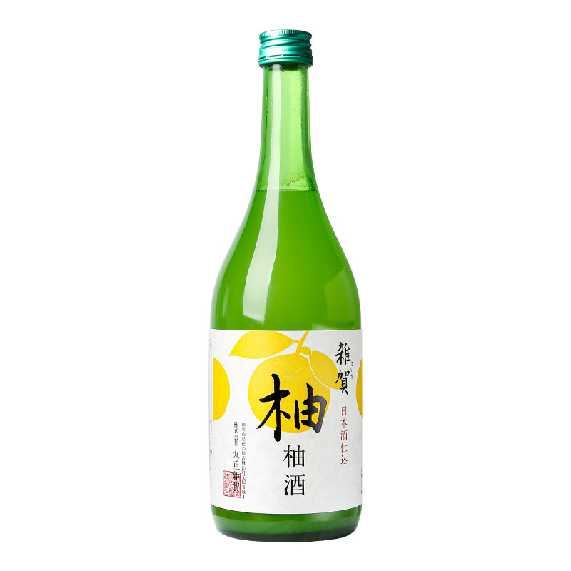 日本杂贺柚子酒果肉梅酒720ml