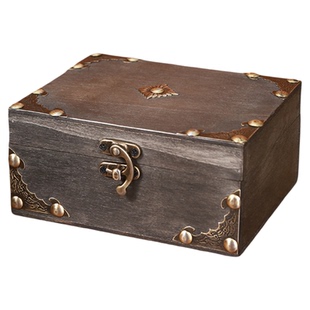 瑕疵款特价专拍复古系列收纳盒酒盒手提箱小宝箱首饰盒小木盒匣子