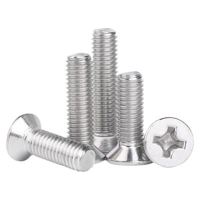 十字沉头螺丝304不锈钢M1-M10