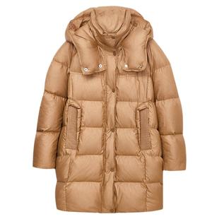 佧茜文肌理压花羽绒服2025冬季新款静奢风蓬松软糯泡芙保暖外套