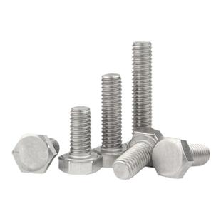 304不锈钢外六角螺丝钉M6M8M10M12特长螺栓M14M16M18M20M22M24M27