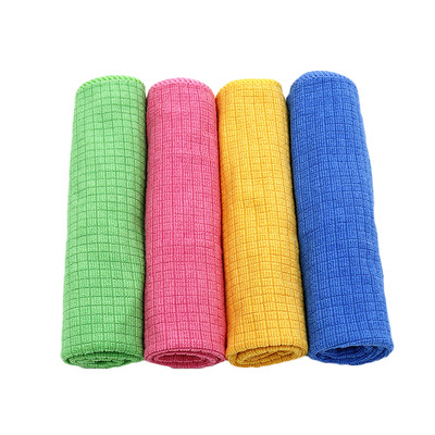 韩国4p格子抹布百洁布清洁桌子沾