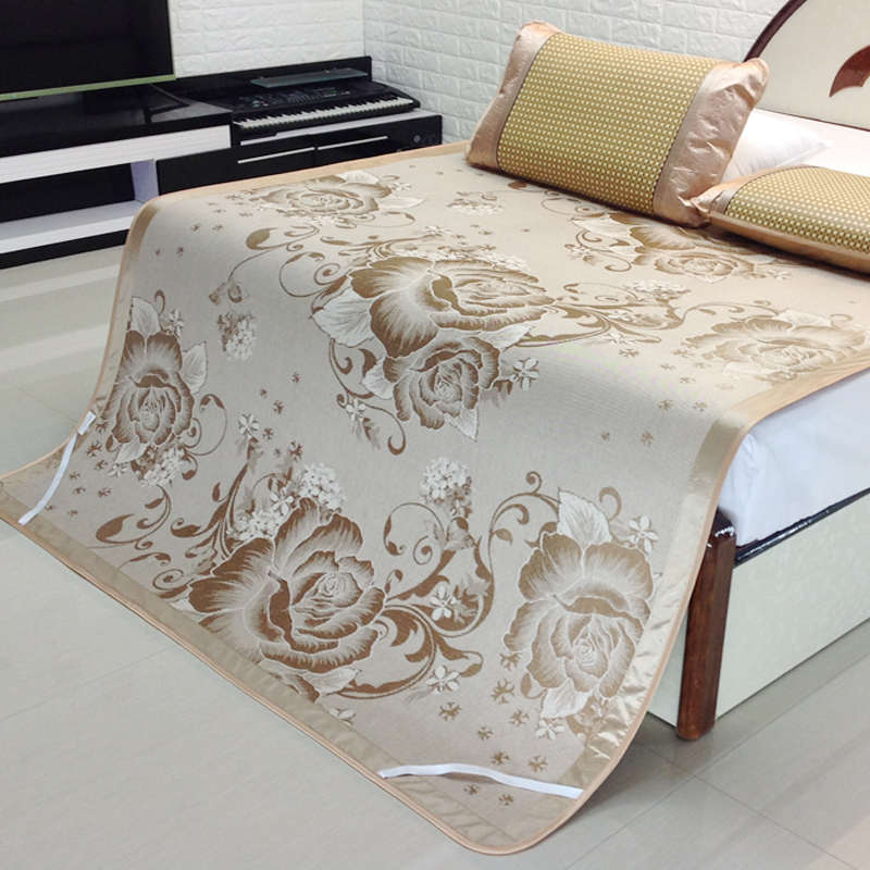 夏季双面藤席冰丝1.5凉席1.8m床1.35米双人草席子0.9学生宿舍1.2