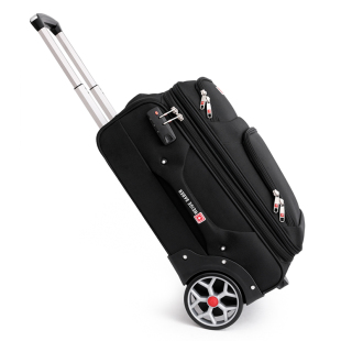 新款单向轮行李箱牛津布20寸超大轮子商务出差旅行拉杆登机箱男女