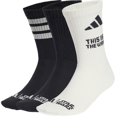 Adidas/阿迪达斯正品U MNDO 3P男女运动中筒袜子三双装JJ2689