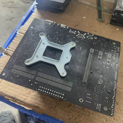 议价拆机一块华硕H81MK主板版本1.01带风扇实物维修