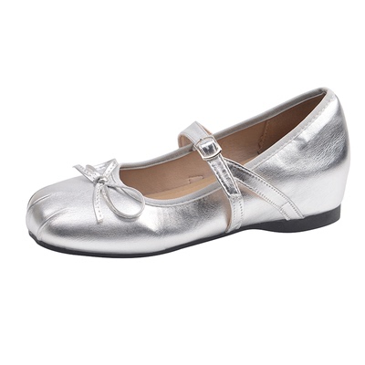 浅口气质小单鞋女冬季百搭小皮鞋